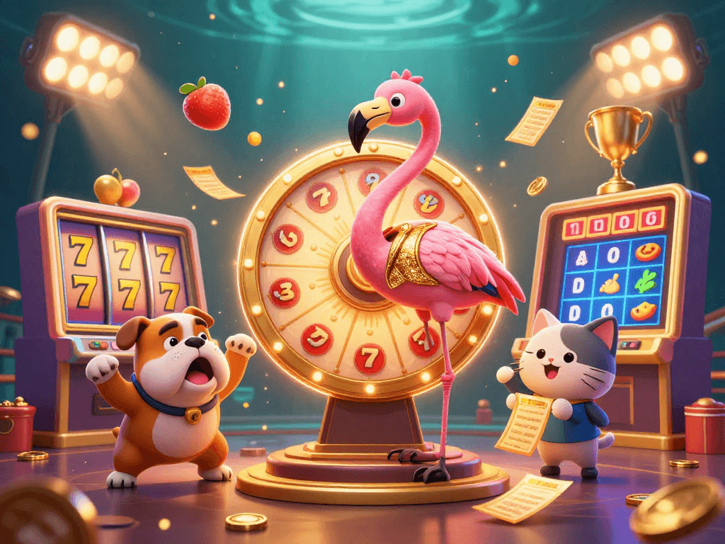 Spin the RICWIN wheel and win exciting casino prizes with our lively 3D scene