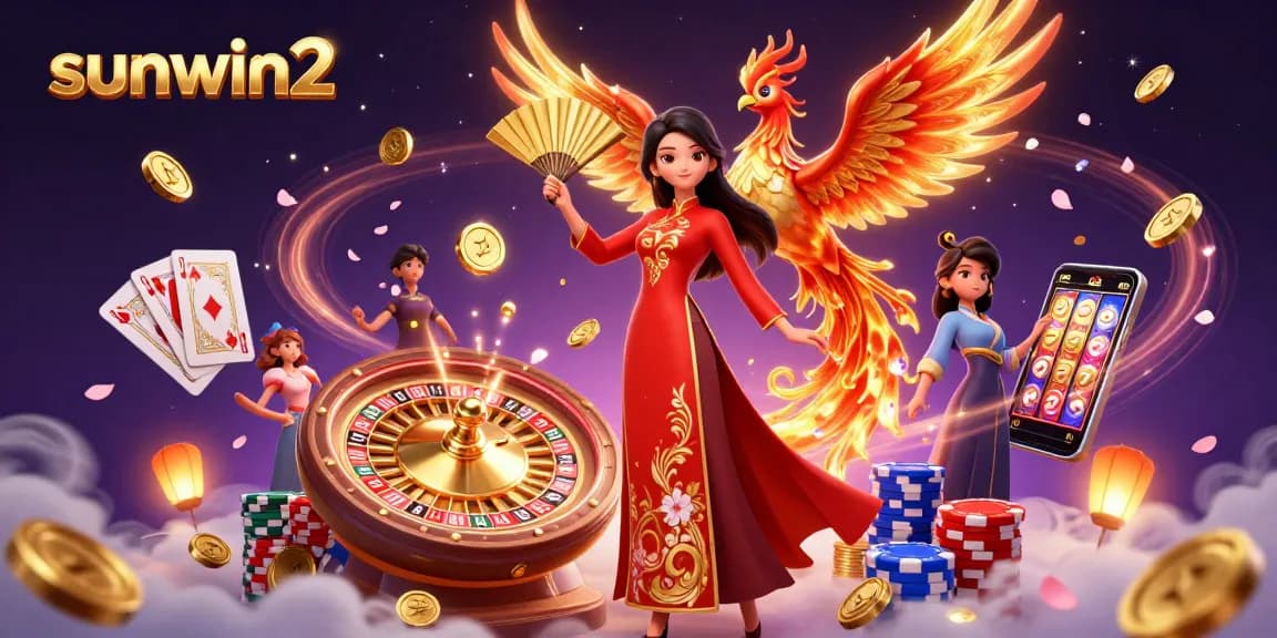 Experience thrilling gameplay on sunwin2 with a stunning 3D illustration featuring lucky symbols.