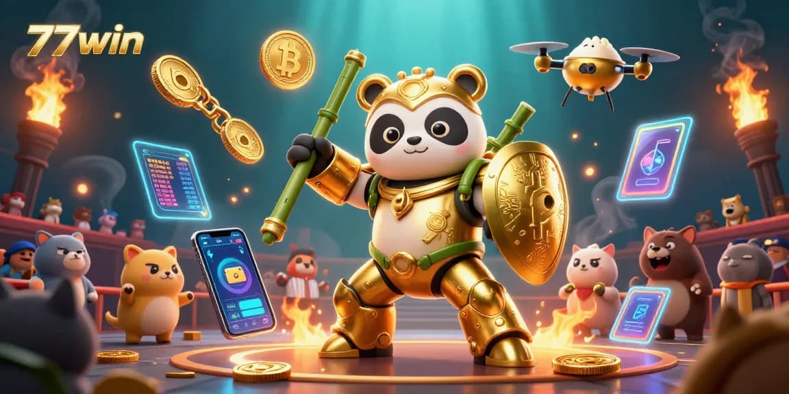 Experience thrilling gameplay at 77win with exciting 3D visuals and crypto elements!