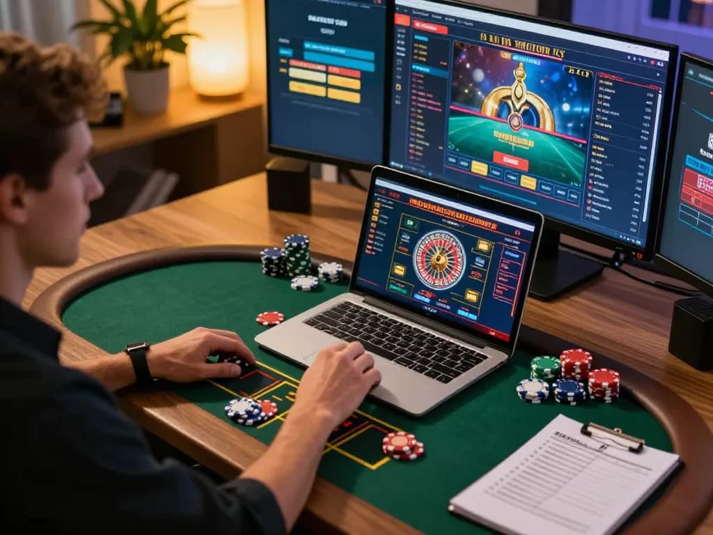 Player engaging with SC88 online roulette, showcasing strategic gameplay and vibrant casino atmosphere.