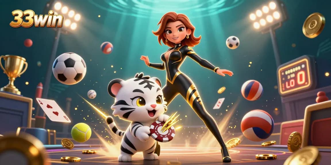 Experience thrilling wins at 33win with captivating casino action and vibrant animation.