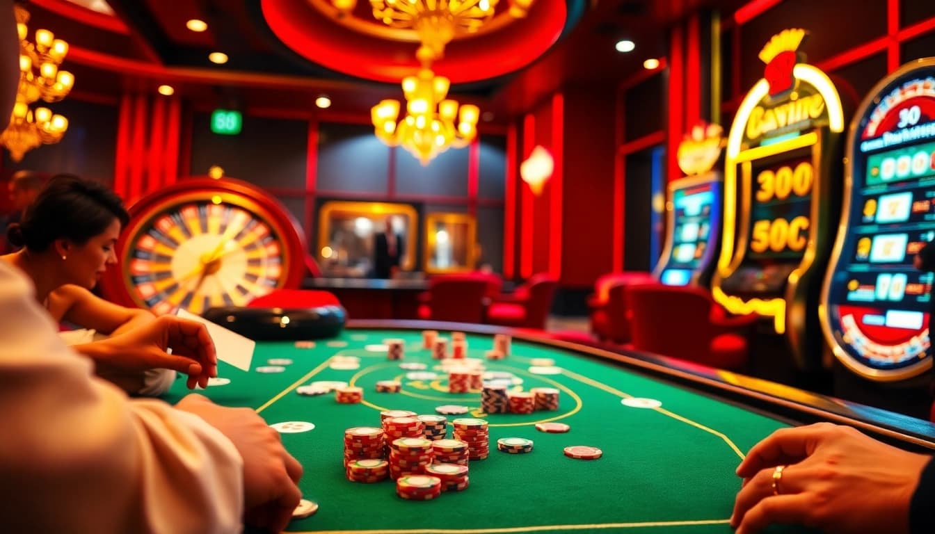 Engage in thrilling poker action at the vibrant casino table while exploring the 98win link.