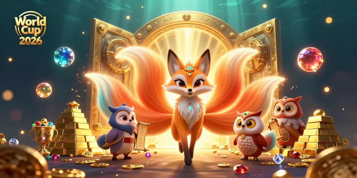 Win big with World Cup 2026 in this vibrant, action-packed casino scene of glowing spirits and treasures.