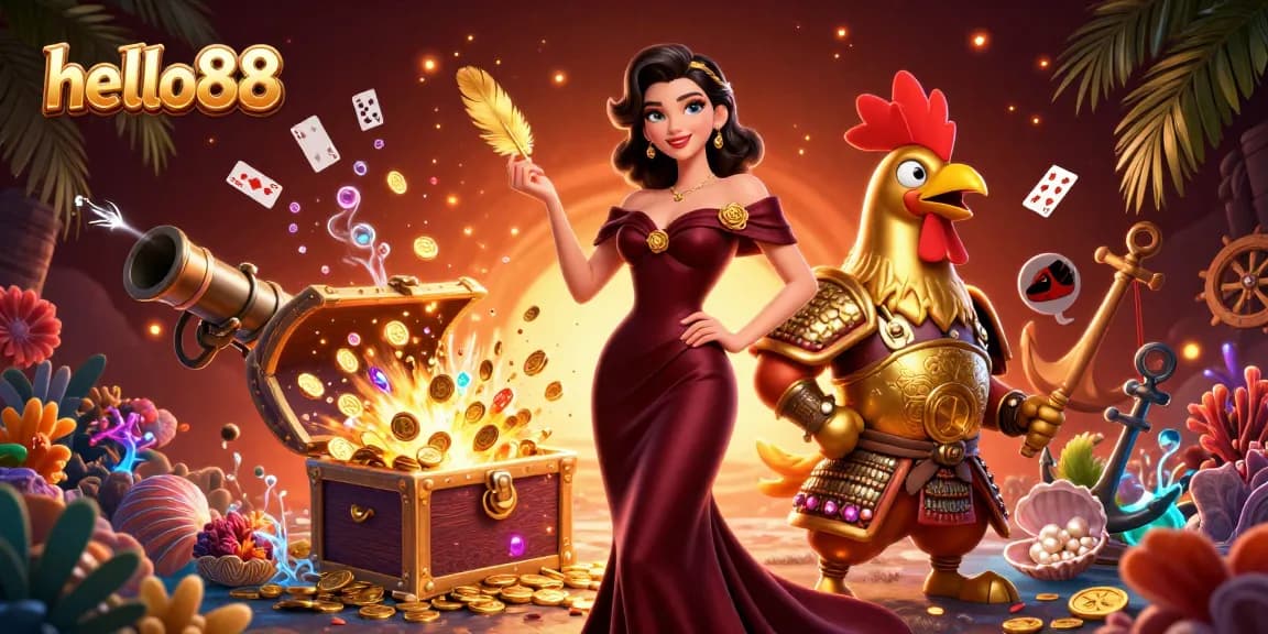 Experience thrilling gameplay at hello88 with captivating graphics, interactive casino elements, and vibrant characters.