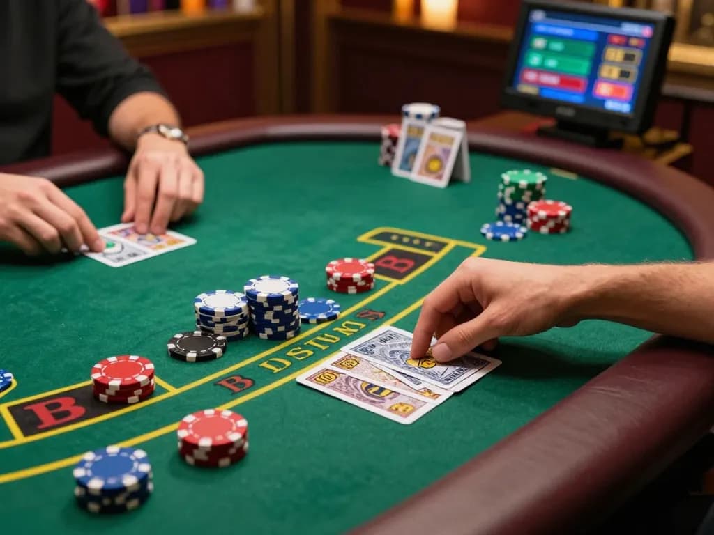 Players engaging in a thrilling game of blackjack on u888, showcasing dynamic gameplay.