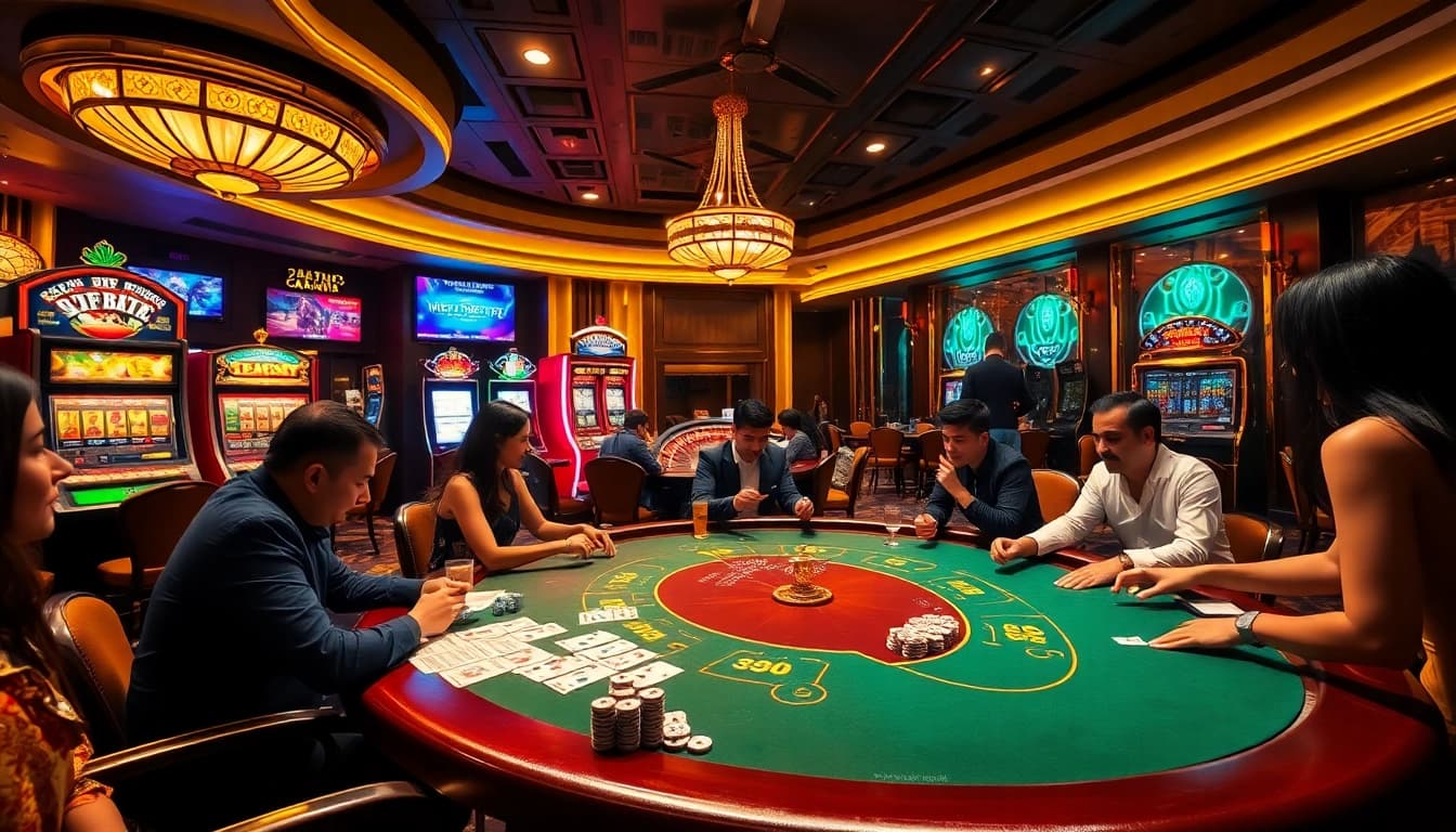 High-stakes poker action at https://jtg88.com/ with vibrant casino games and engaging players.