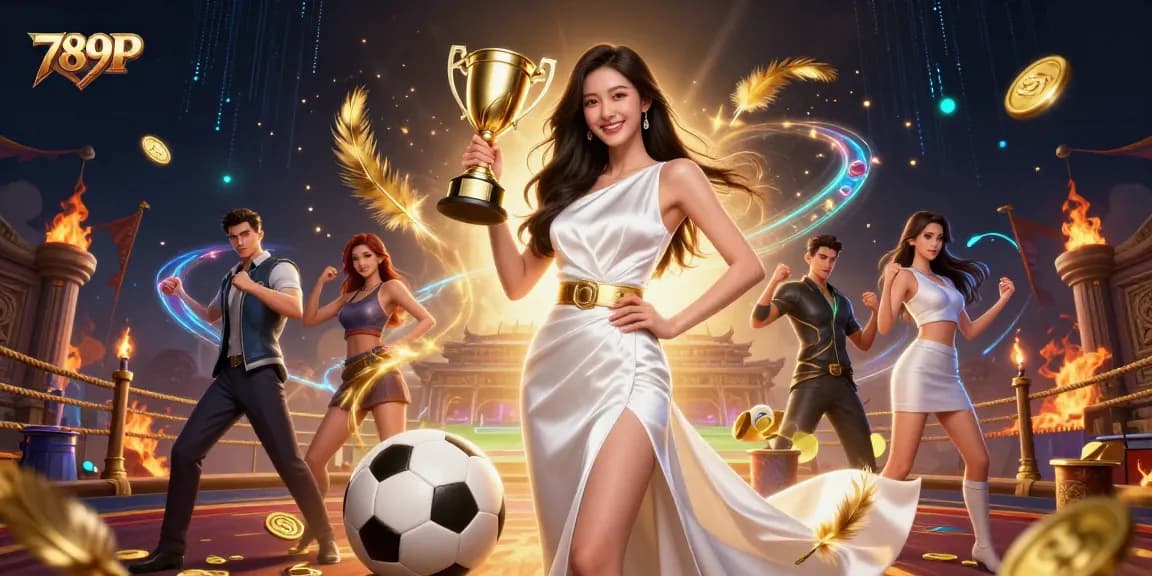 Experience the excitement of 789P with thrilling sports betting elements and a stunning winner celebrating victory.