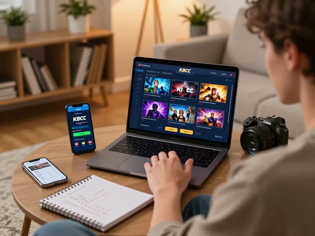 Experience online gaming on K8CC with diverse selections in a cozy home environment.