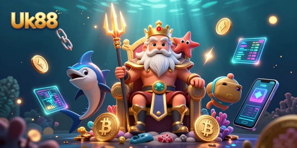 Join Uk88’s lively underwater casino adventure with Neptune and treasures of crypto gaming.