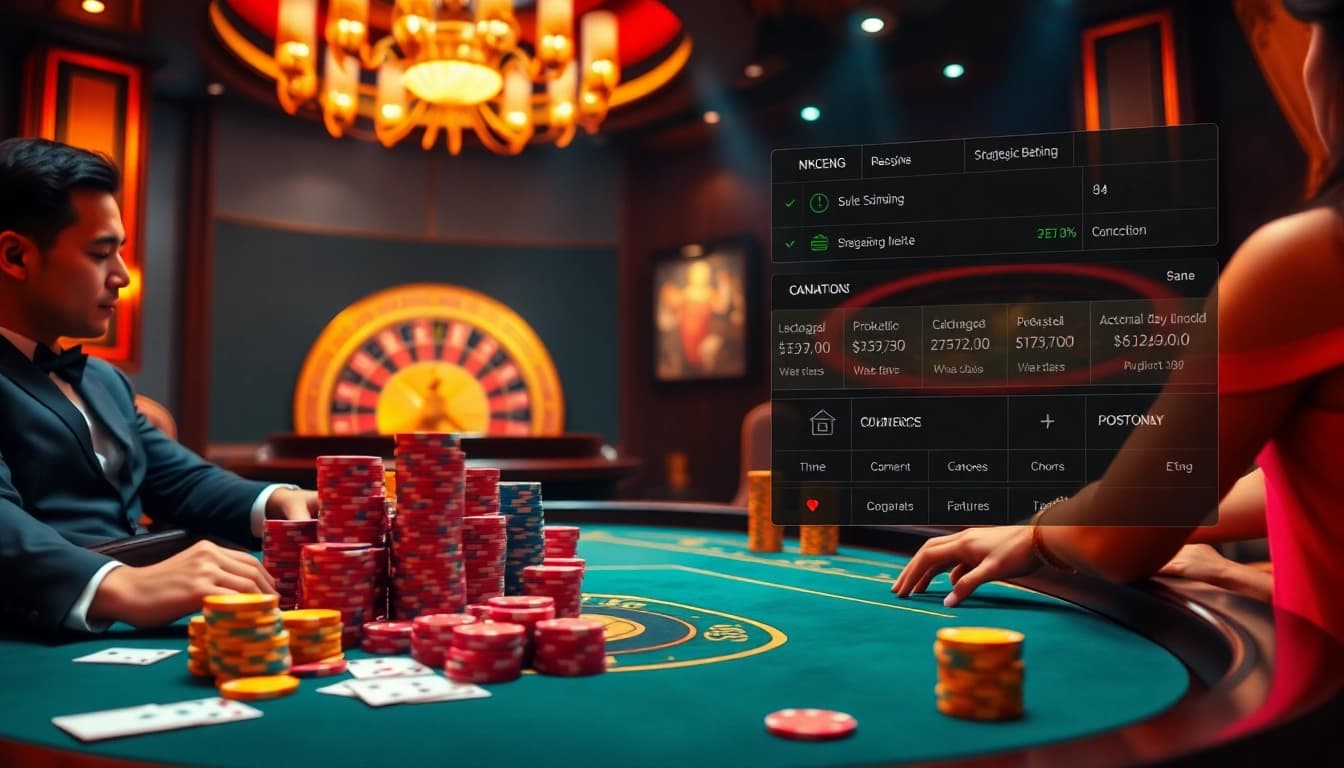 Experience the excitement of nhà cái nk88 at a lively casino table with poker chips and cards.
