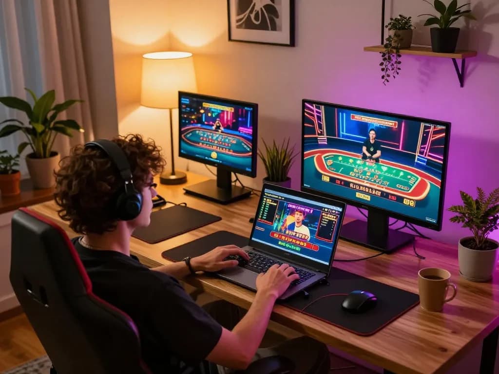 Engaging gameplay on 79sodoe's online casino platform with users immersed in action
