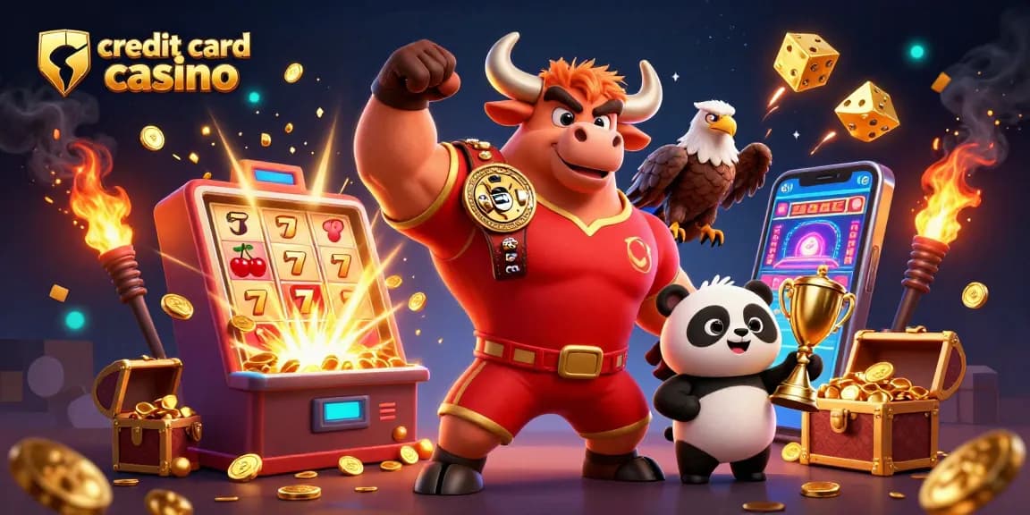 Experience thrilling action at a credit card casino featuring vibrant characters and dynamic game elements.