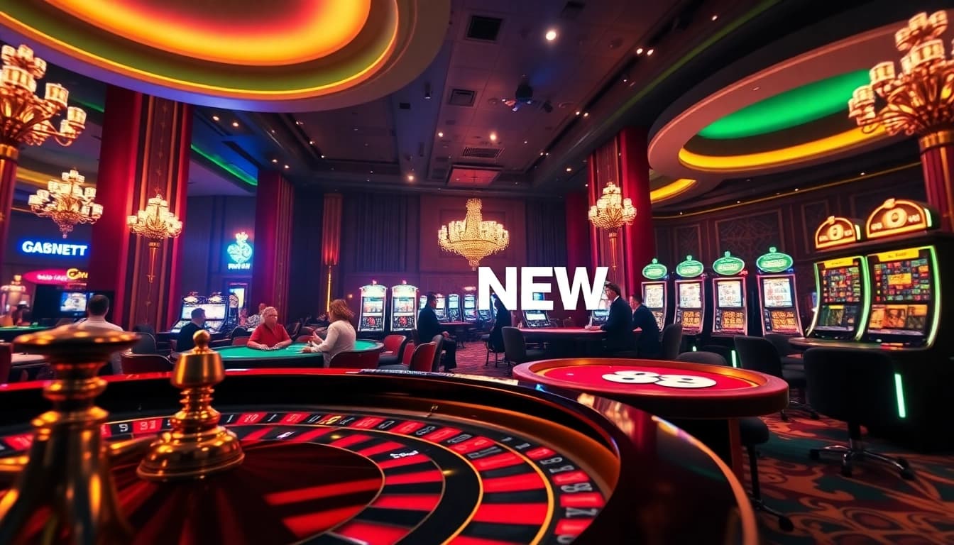 Experience the excitement of online gambling at 888NEW with vibrant casino visuals and engaging gameplay.