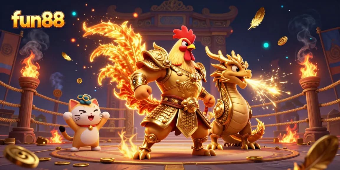 Win big with fun88 in this vibrant casino world featuring dynamic characters and action.