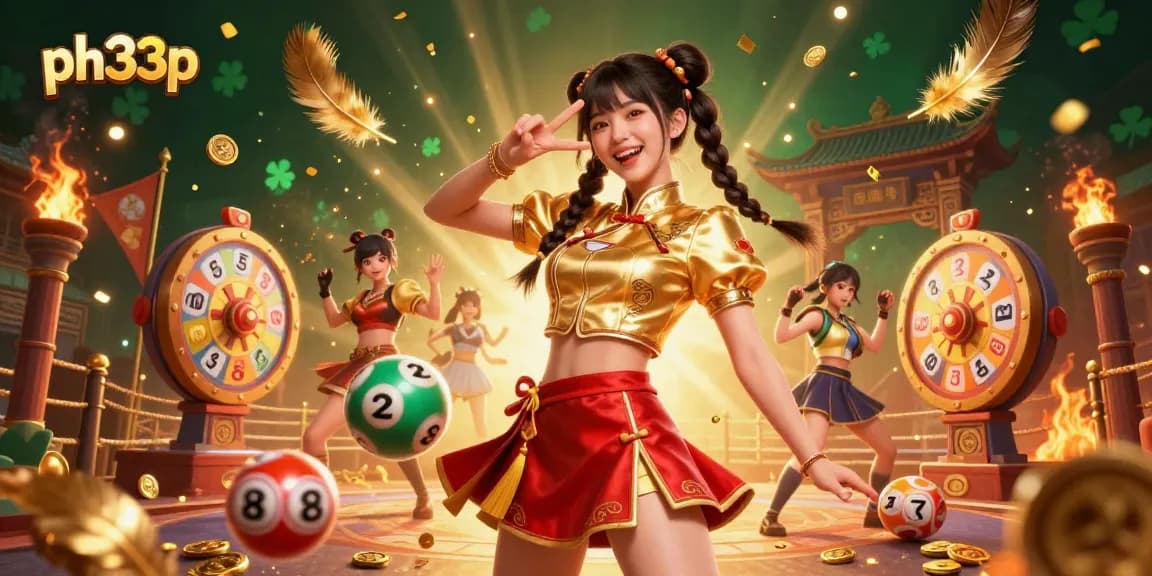 Engage with exciting ph33p casino games and win big in this vibrant 3D illustration featuring casino elements.