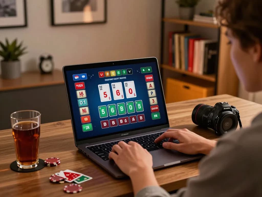 Experience XX88 online gaming with a cozy home setup featuring vibrant decor and engaged gameplay.