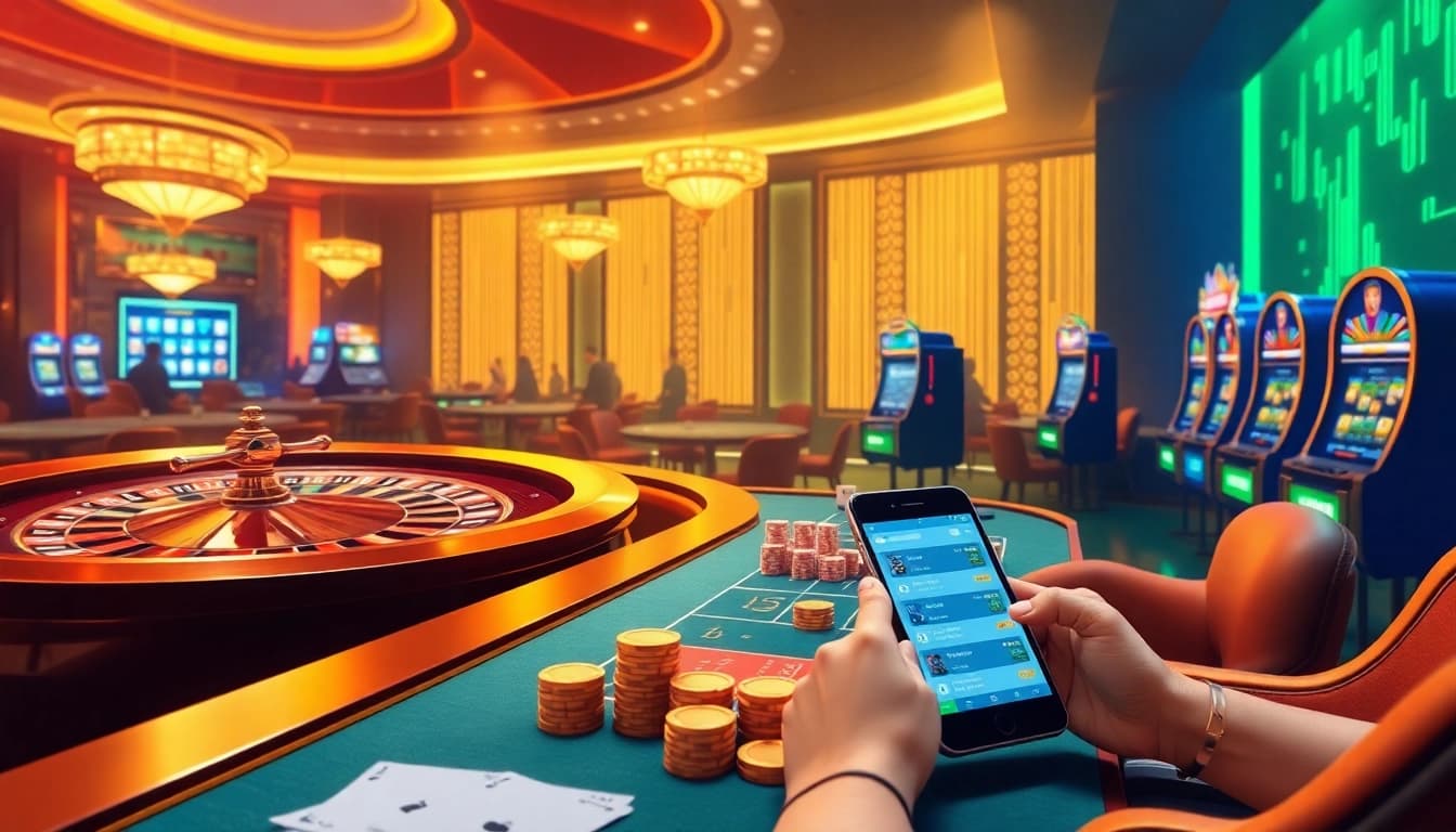 Experience the thrill at trang chủ 33win with vibrant casino tables and digital betting options.