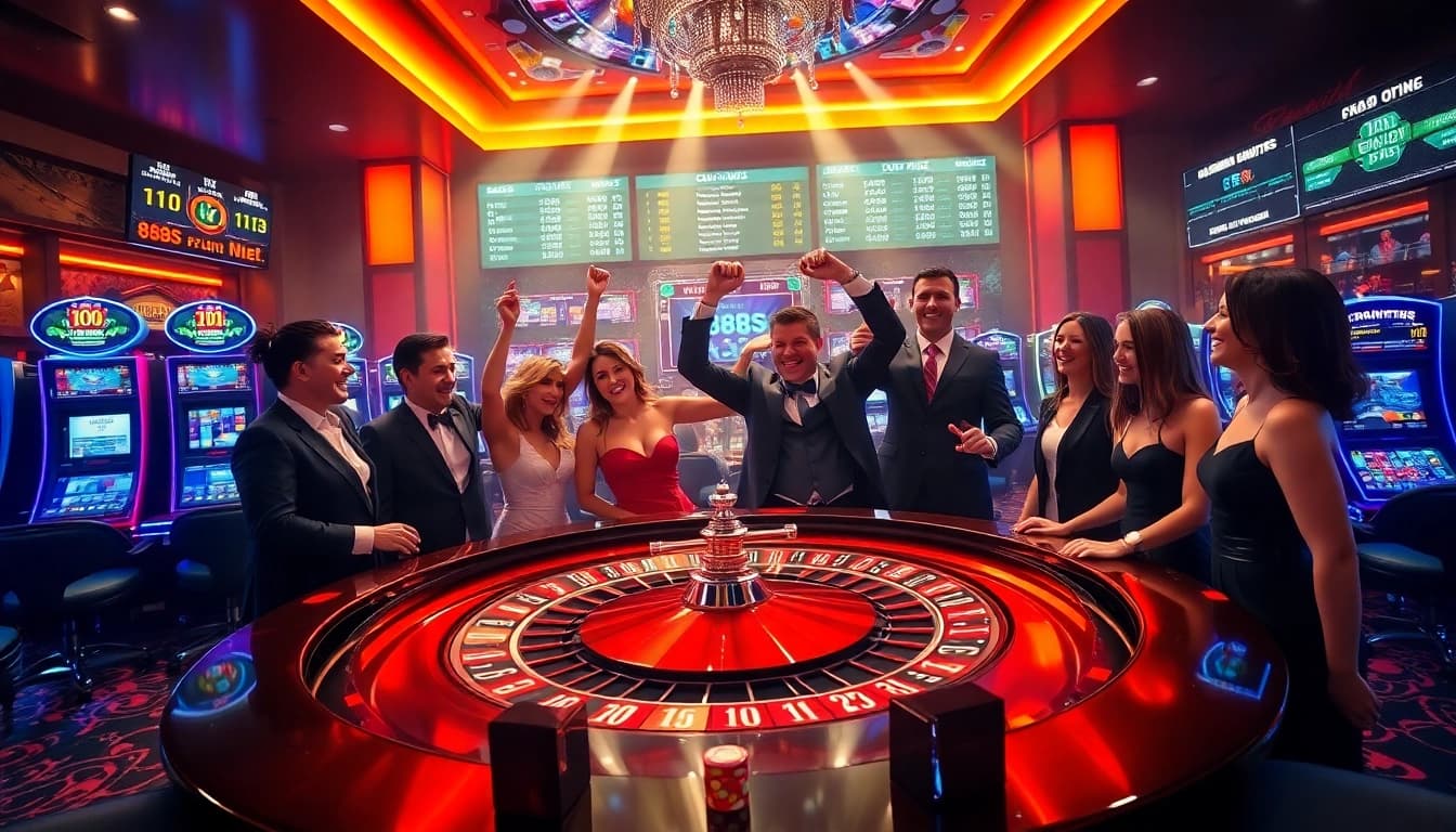 Experience the thrill of winning at 888bs.in.net with vibrant casino tables and winning players.