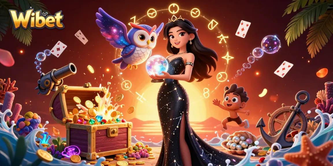 Engage with Wibet's vibrant casino universe filled with treasures, magic, and fortune.