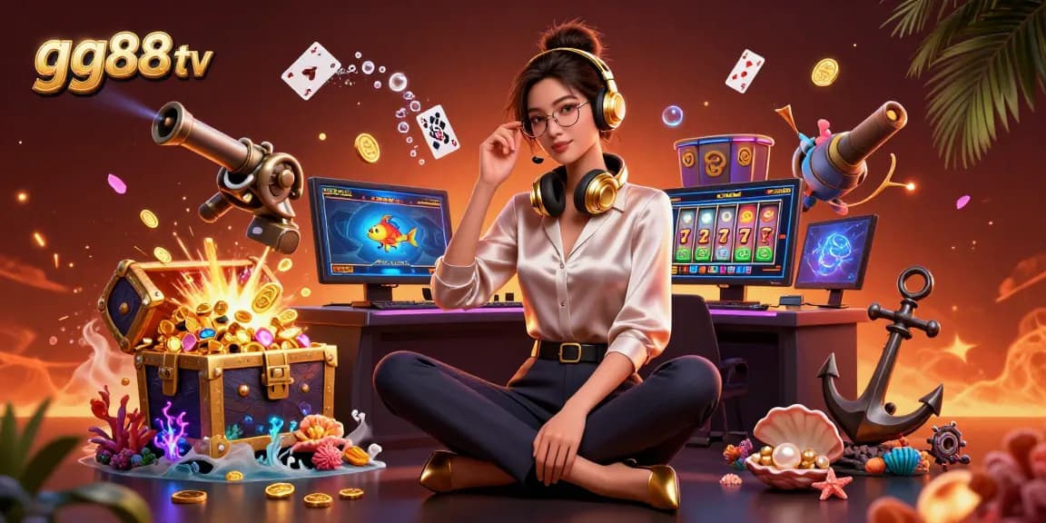 Experience thrilling gaming action at gg88 tv with vibrant 3D visuals showcasing online casino excitement.