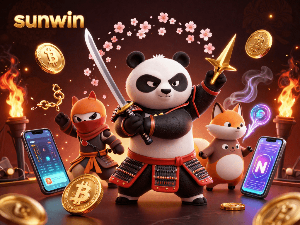 Engage in thrilling gameplay with sunwin's vibrant casino scene featuring iconic 3D characters.