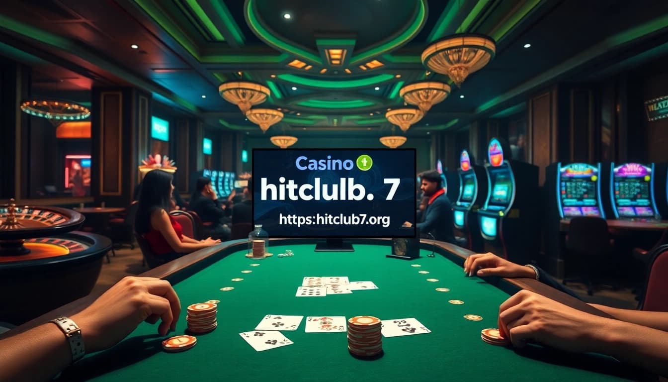 Join the excitement of betting at https://hitclub7.org/ with poker chips and casino elements.