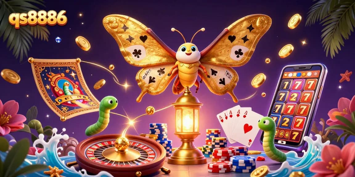 Experience the thrill of qs8886 in an ultra-detailed casino scene with animated elements and vibrant colors.