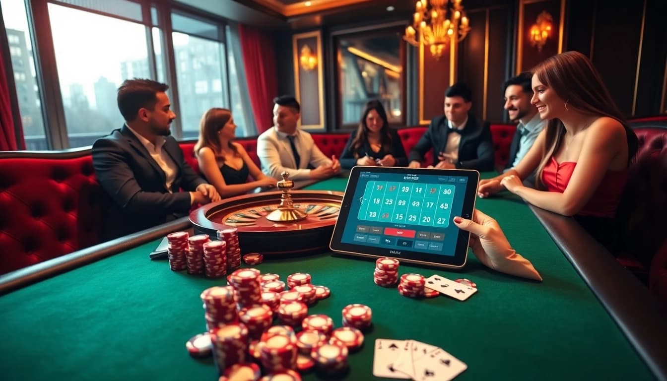 Experience excitement at TG88's luxurious casino with poker chips and cards.