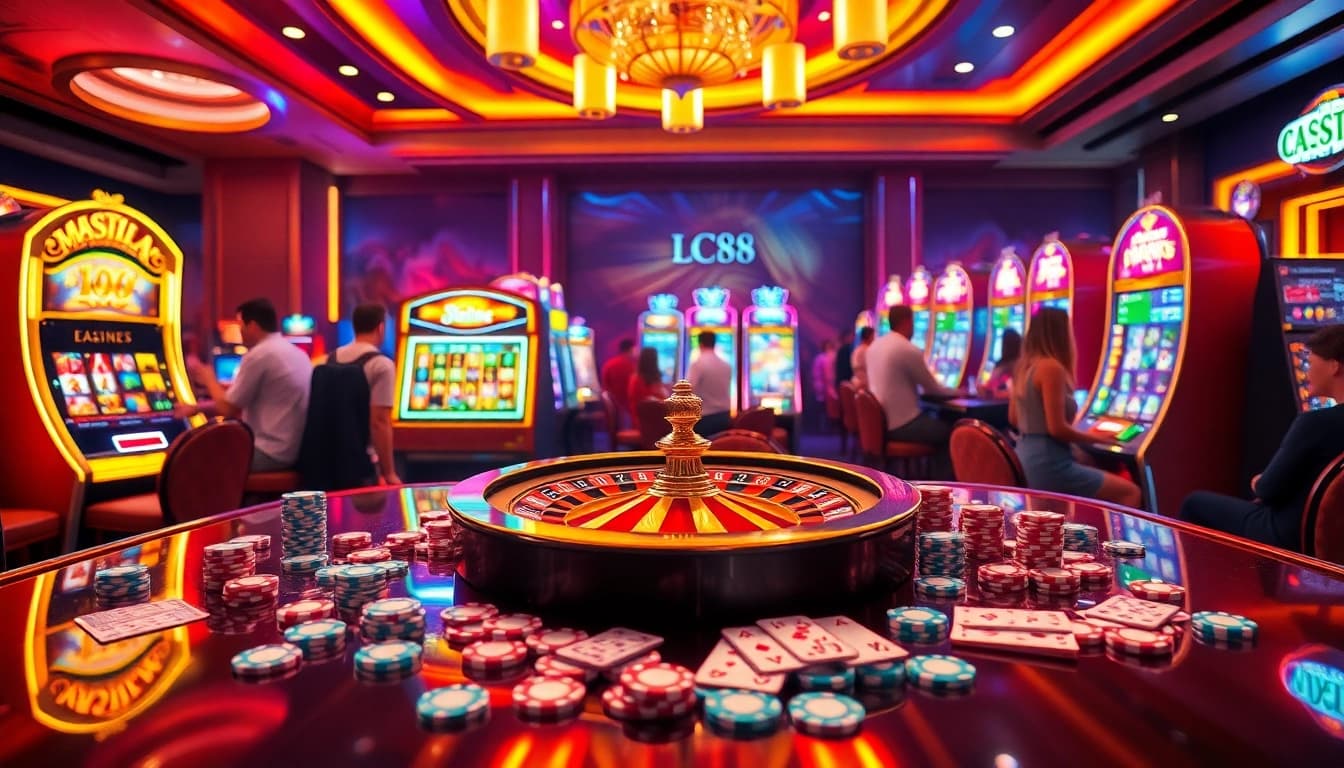 Experience the excitement of LC88 with vibrant casino games and engaging players.