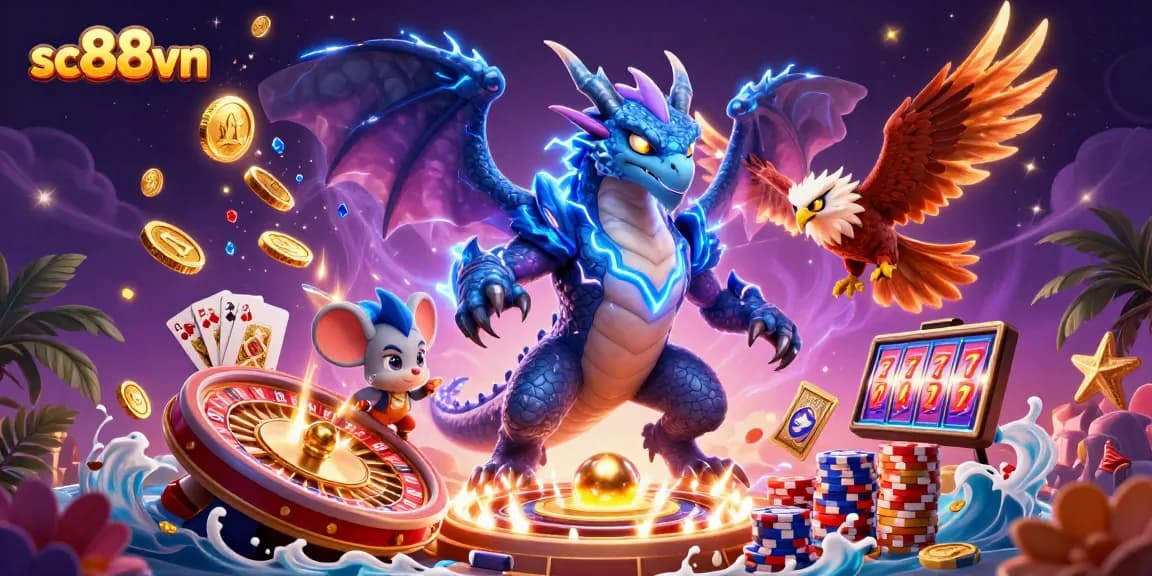 Experience thrilling gameplay with sc88vn's animated casino elements and vibrant characters.
