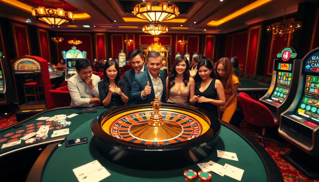 Exciting casino experience at 789p with vibrant games and engaging players.