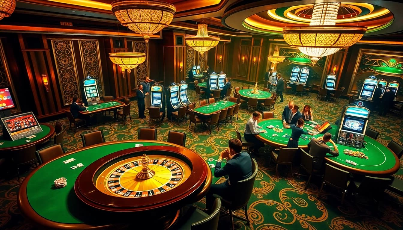 Experience thrilling gameplay and interaction at jun88pl.com with vibrant casino tables and engaging players.