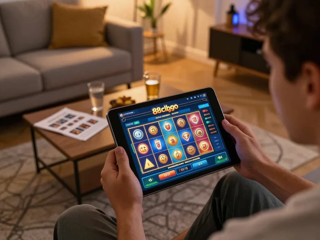 Engaging virtual slot game action on 88clbgo app, showcasing mobile gaming excitement