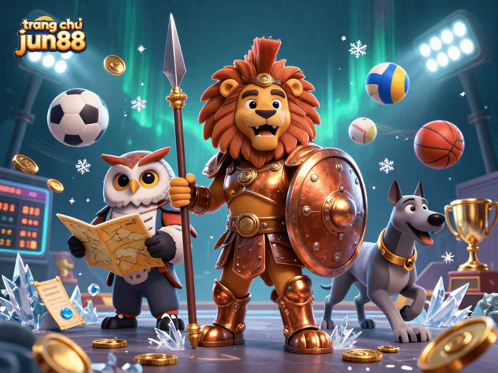 Engage with the thrilling experience of trang chủ jun88 as you dive into sports betting action with 3D cartoon characters.