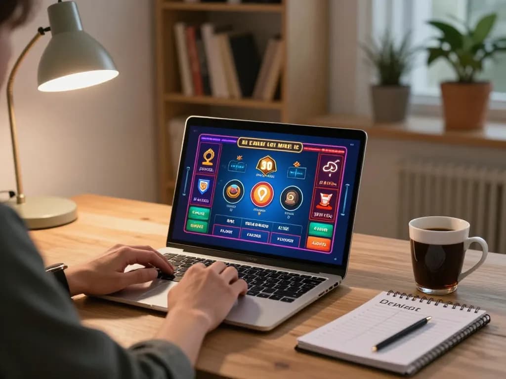 King88 online betting experience with a person strategizing on a laptop in a cozy home setting.