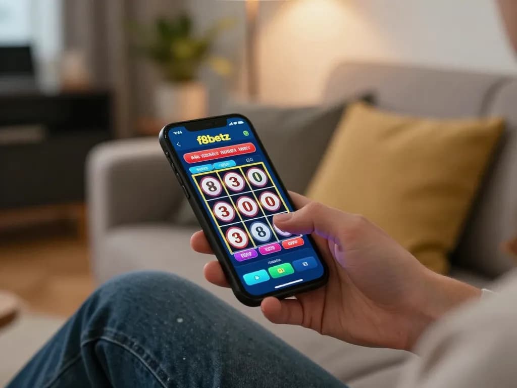 Player engaging with f8betz mobile app for an exciting online gaming experience
