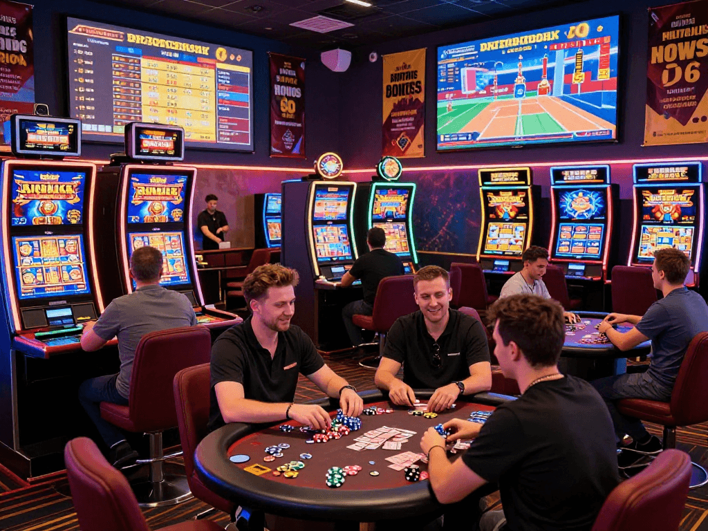 Players enjoying non UK casinos at https://ghsc.co.uk with vibrant gaming options and exciting promotions