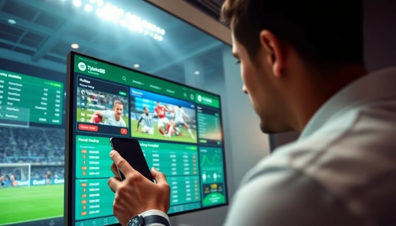 Tylelekeo88 TV live sports betting interface showcasing real-time football odds and user engagement.