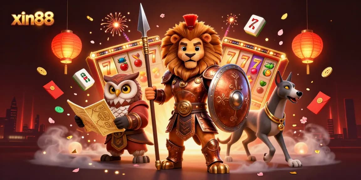 Experience the exciting world of xin88 with spinning slot reels and vibrant casino elements showcasing dynamic gaming action.