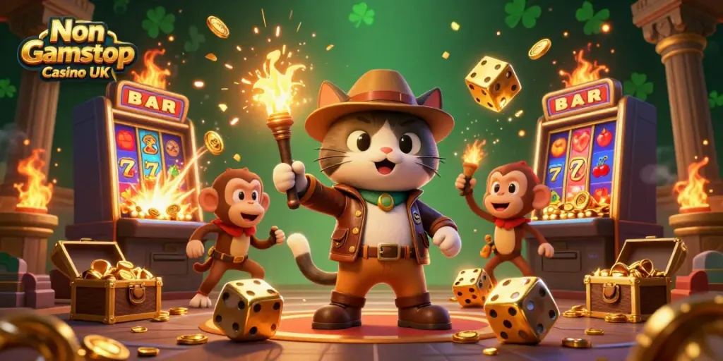 Play slots and explore golden artifacts at Non Gamstop Casino UK.