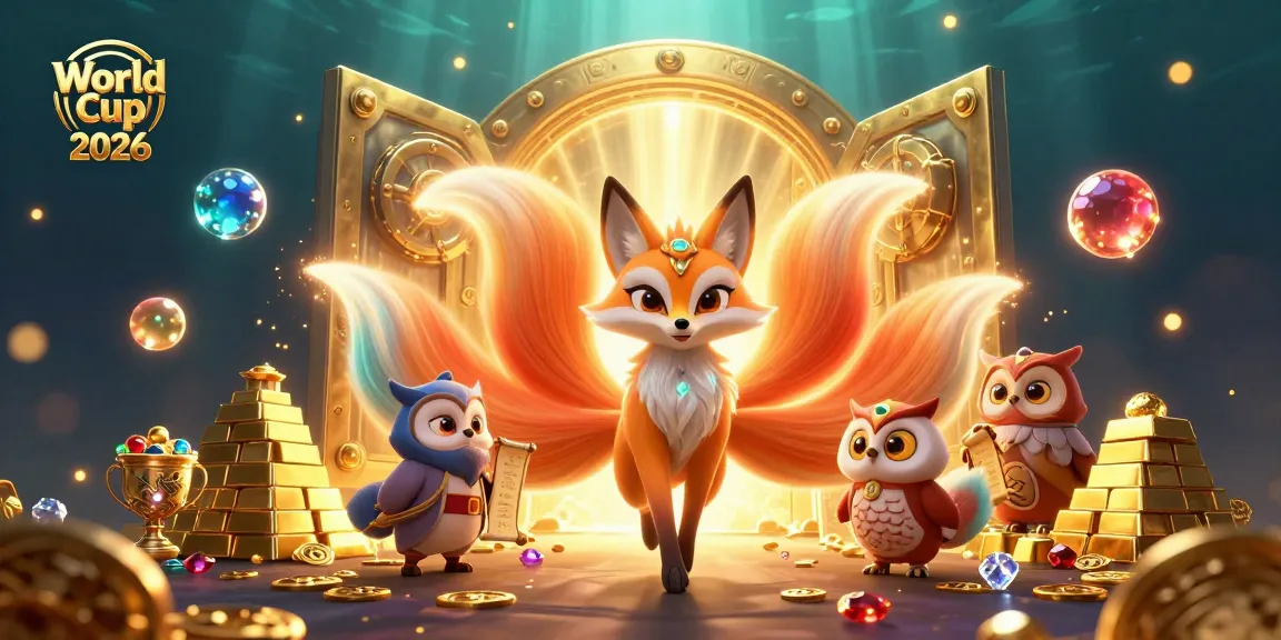 Win big with World Cup 2026 in this vibrant, action-packed casino scene of glowing spirits and treasures.