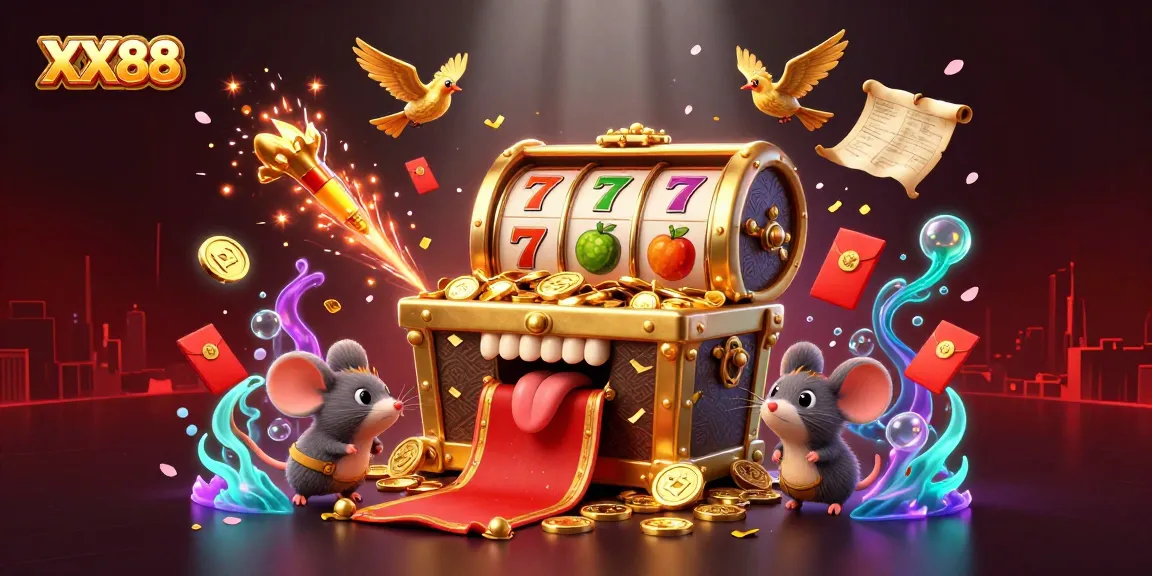 Engage in exciting adventures at XX88 with a rich 3D illustration showcasing captivating casino elements.