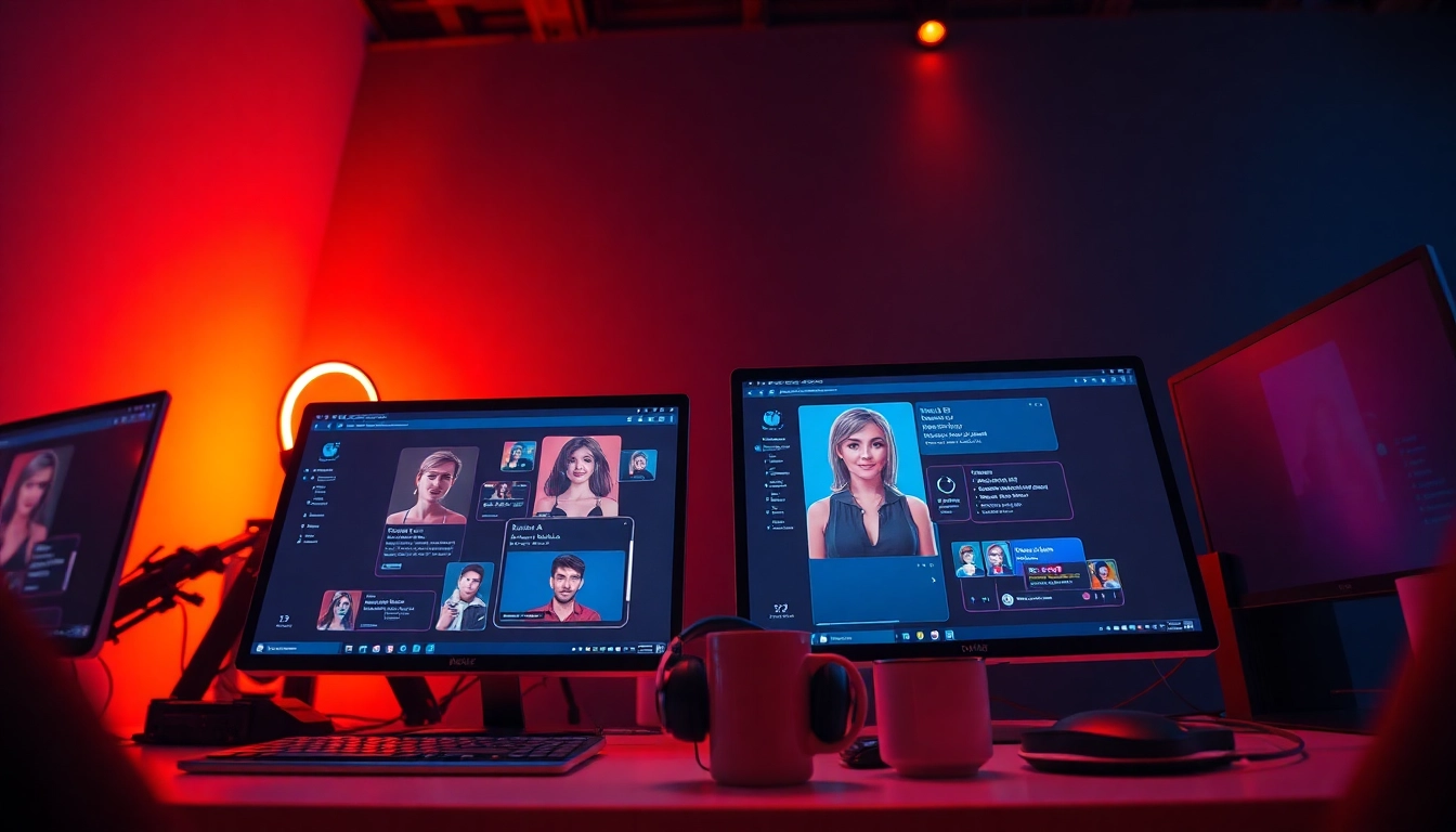 The best nsfw ai platforms showcased on modern screens with engaging character chat interfaces.