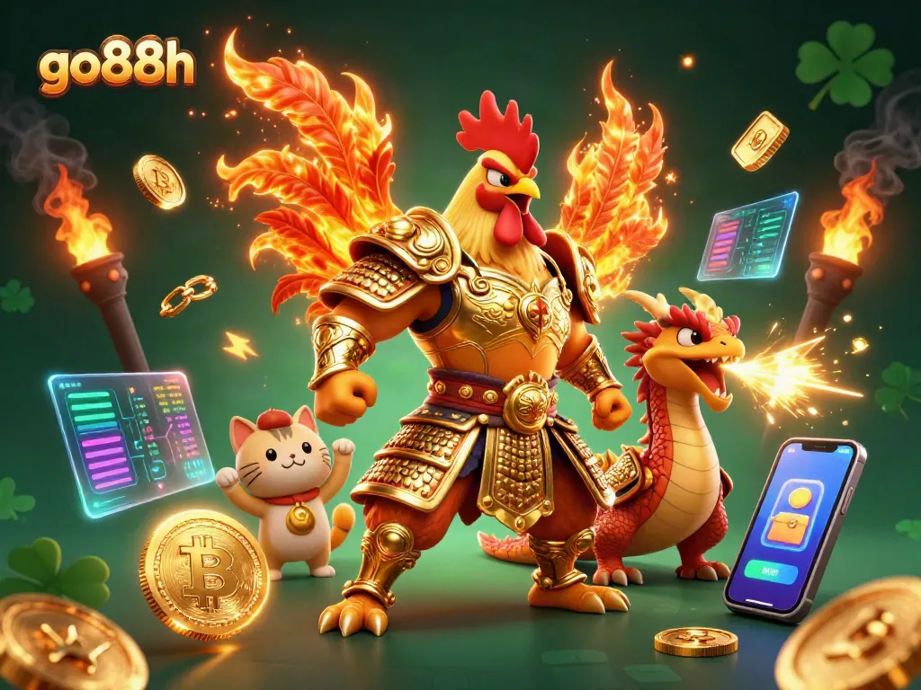 Engage with go88h through exciting gameplay featuring vibrant characters and crypto elements.