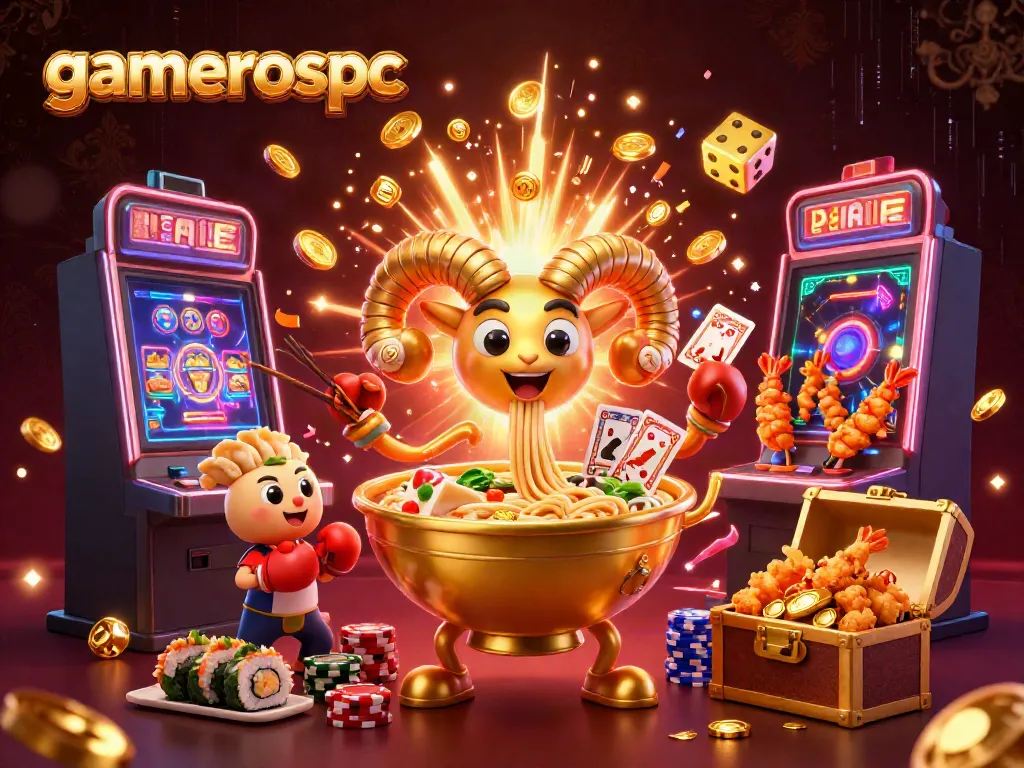 Experience the dynamic gambling scene with gamerospc's 3D cartoon characters engaging in casino activities.