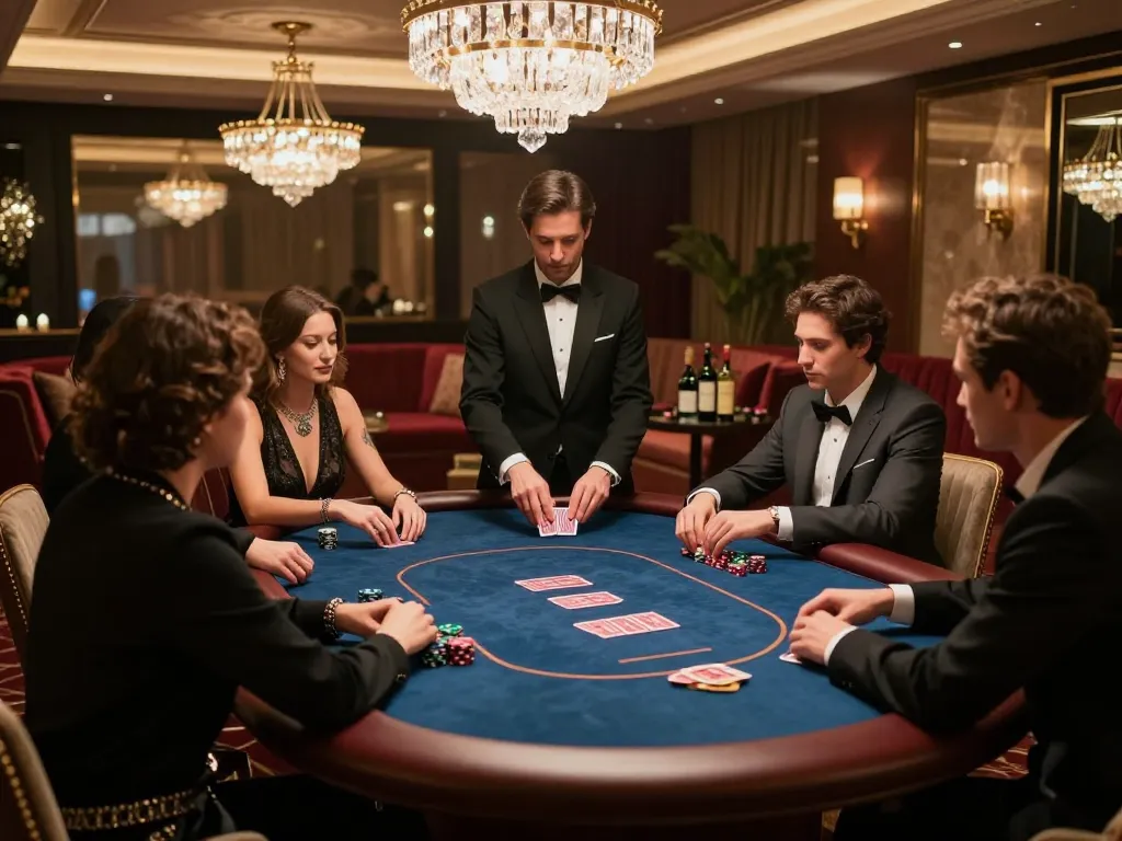 Experience high-stakes gaming at KJC365 with professional players in an upscale VIP room atmosphere.
