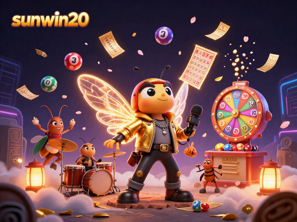 Engage with sunwin20 in a vibrant 3D digital casino adventure filled with lottery balls and excitement.