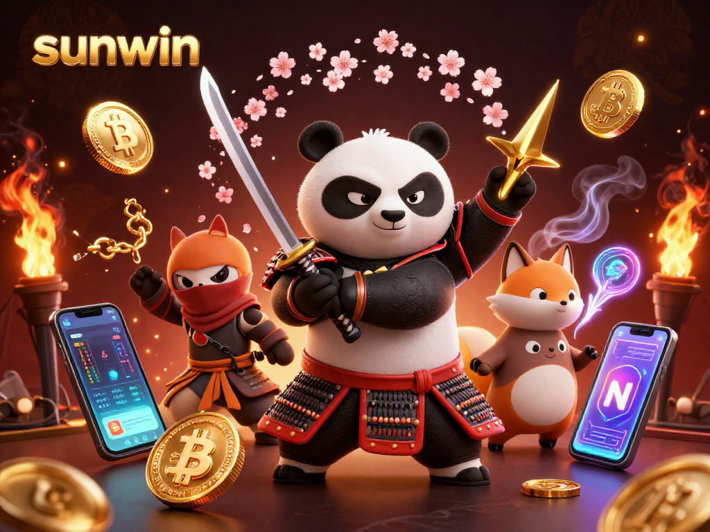 Engage in thrilling gameplay with sunwin's vibrant casino scene featuring iconic 3D characters.