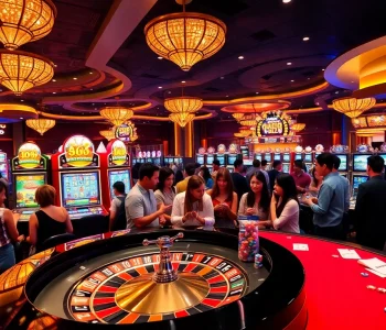 Excited gamblers enjoying various games at uu88vn.com casino with vibrant atmosphere.