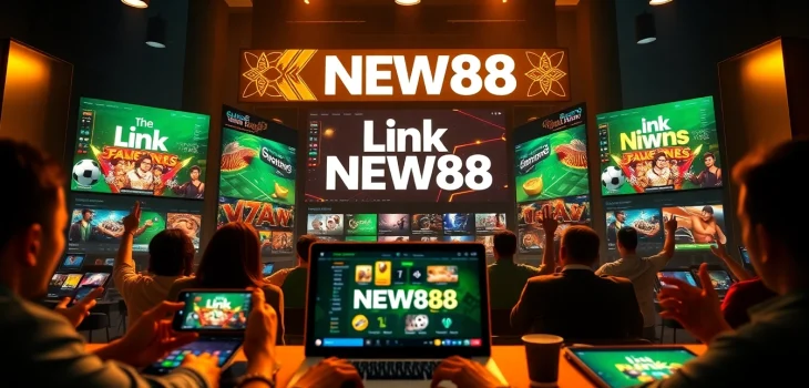 Discover thrilling online gaming opportunities with Link NEW88 in a vibrant interface.